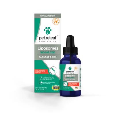 Pet Releaf Liposome CBD Hemp Oil 330 mg (100 mg active CBD) Dog and Cat Health Supplements - 1 oz Bottle  