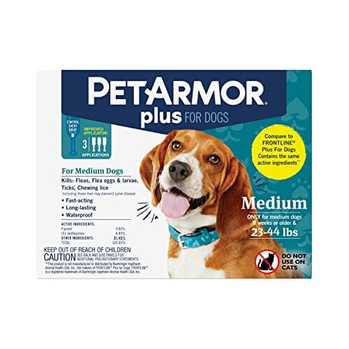 Petarmor Plus Flea and Tick for Dogs - 23 - 44 Lbs - 3 Count  