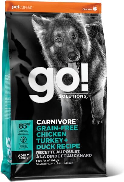 Petcurean 30/100g Petcurean GO! Carnivore Grain-Free Chicken, Turkey & Duck Adult Dry Dog Food  