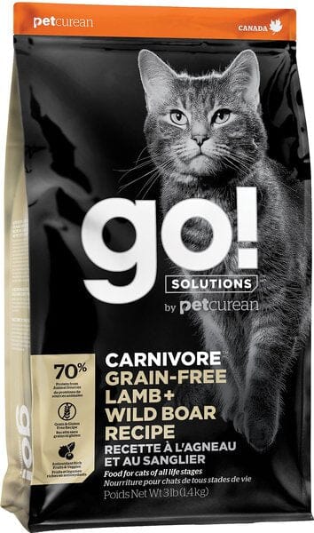 Petcurean 30/100g Petcurean GO! Carnivore Grain-Free Lamb & Wild Boar Cat Dry Cat Food  