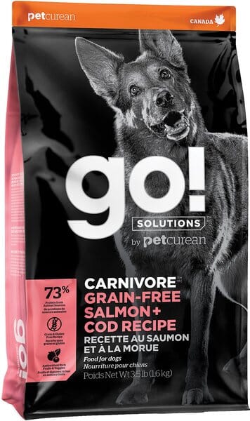 Petcurean 30/100g Petcurean GO! Carnivore Grain-Free Salmon & Cod Dry Dog Food