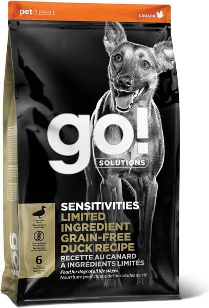 Petcurean 30/100g Petcurean GO! Sensitivities LID Grain-Free Duck Recipe Dry Dog Food  