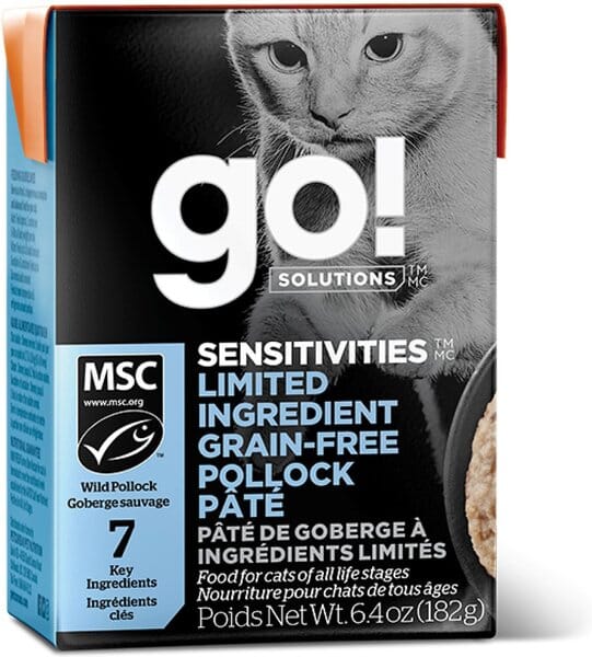 Petcurean 30/100g Petcurean GO! Sensitivities LID Grain-Free Pollock Recipe Dry Cat Food  