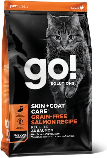 Petcurean 30/100g Petcurean GO! Skin & Coat Cat Grain Free Salmon Recipe Dry Cat Food
