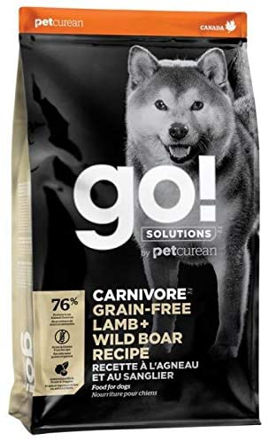 Petcurean GO! Carnivore Grain-Free Lamb & Wild Boar Dry Dog Food - 12 lb Bag  