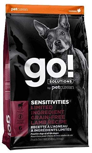 Petcurean GO! Sensitivities LID Grain-Free Lamb Recipe Dry Dog Food - 22 lb Bag