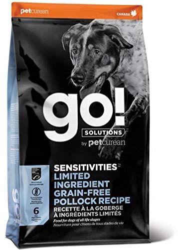 Petcurean GO! Sensitivities LID Grain-Free Pollock Recipe Dry Dog Food - 12 lb Bag