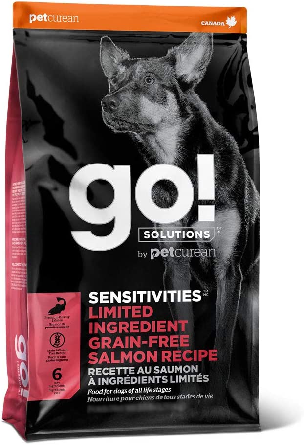 Petcurean GO! Sensitivities LID Grain-Free Salmon Recipe Dry Dog Food - 12 lb Bag  