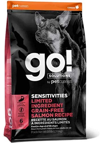 Petcurean GO! Sensitivities LID Grain-Free Salmon Recipe Dry Dog Food - 22 lb Bag