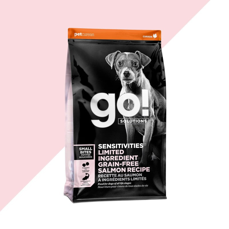 Petcurean GO! Sensitivities LID Grain-Free Small Bite Salmon Recipe Dry Dog Food - 6 lb Bag