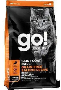 Petcurean GO! Skin & Coat Cat Grain Free Salmon Recipe Dry Cat Food - 16 lb Bag  