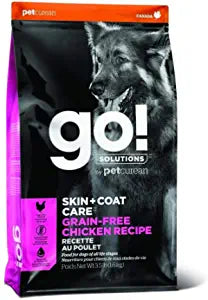 Petcurean GO! SKIN & Coat Grain Free Chicken Recipe Dry Dog Food - 25 lb Bag