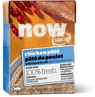 Petcurean NOW FRESH Grain-Free Chicken Pate' Wet Cat Food - 6.4 oz - Case of 24  