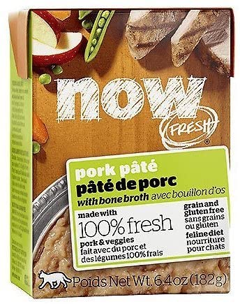 Petcurean NOW FRESH Grain-Free Pork Pate' Wet Cat Food - 6.4 oz - Case of 24