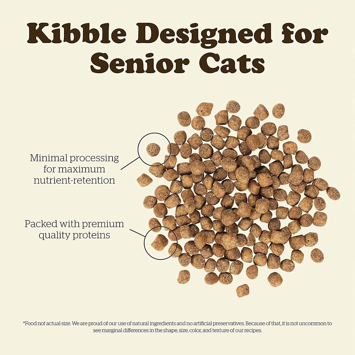 Petcurean NOW FRESH Grain Free Senior Cat Recipe Dry Cat Food 8