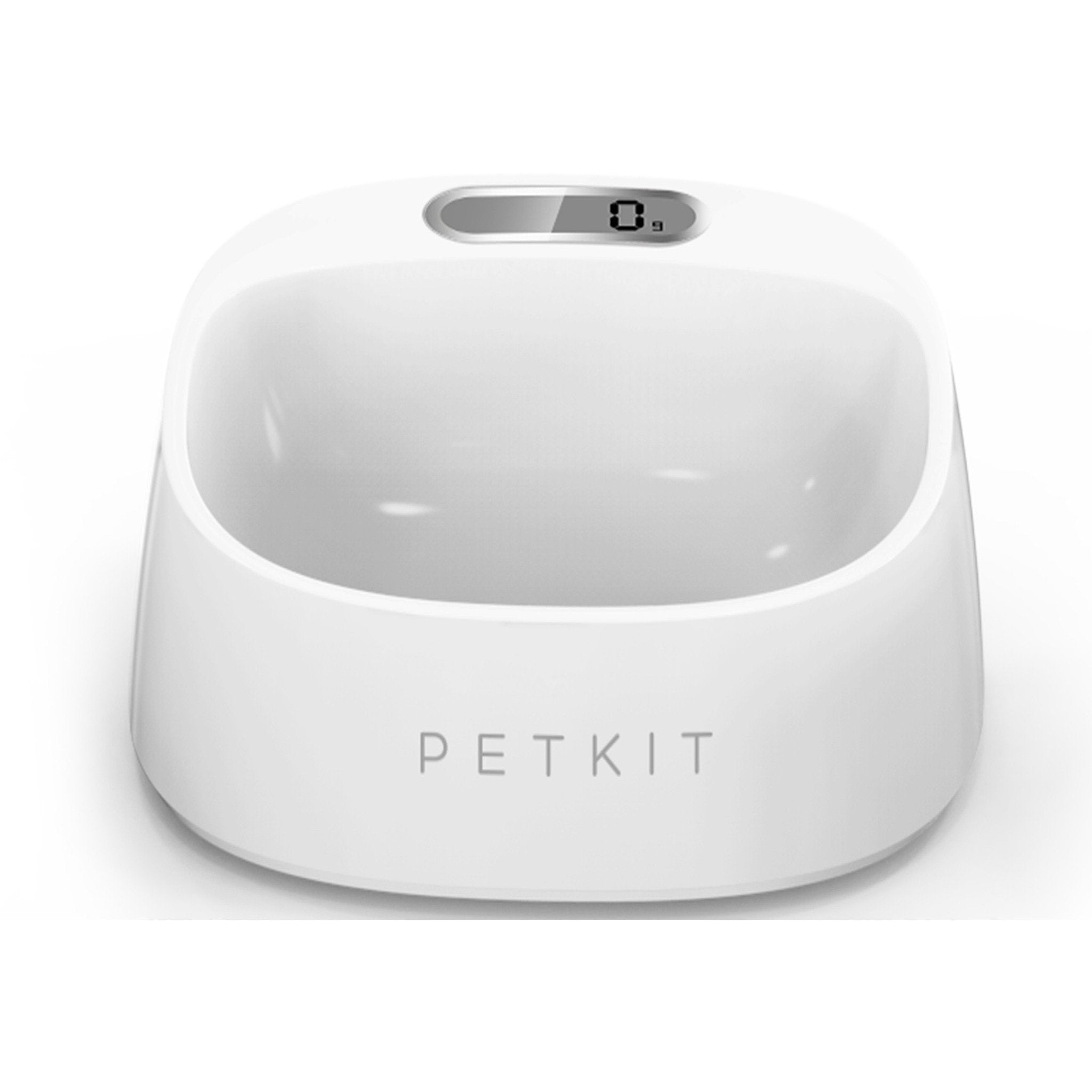 PETKIT ® 'FRESH' Anti-Bacterial Waterproof Smart Food Weight Calculating Digital Scale Pet Cat Dog Bowl Feeder w/ Inlcuded Batteries White 