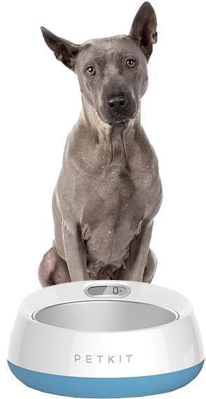 PETKIT ® 'FRESH METAL' Large Anti-Bacterial Machine Washable Smart Food Weight Calculating Digital Scale Pet Cat Dog Bowl Feeder w/ Inlcuded Batteries and Ejectable Stainless Bowl  
