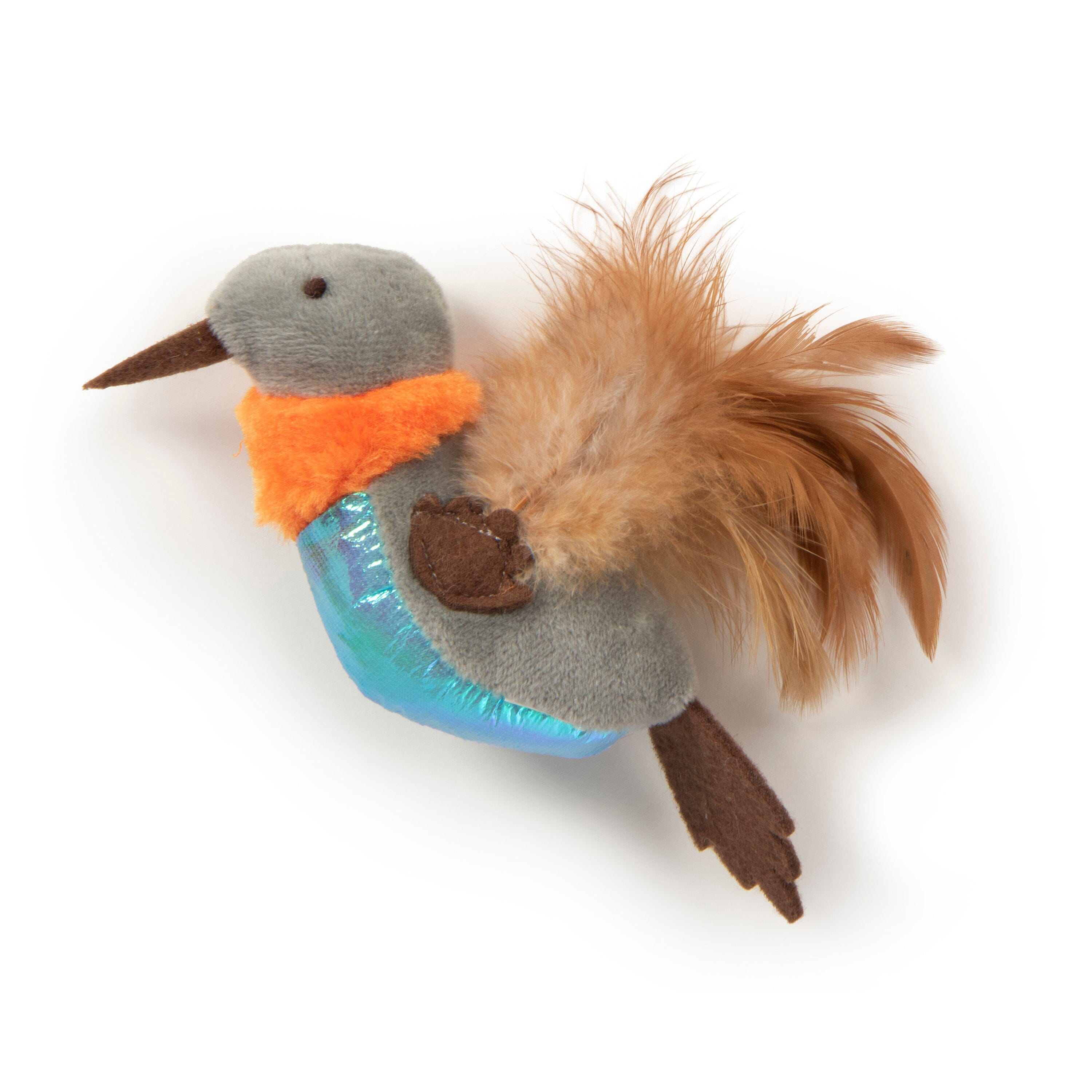 Petlinks Flutter Singer Hummingbird Electronic Sound Cat Toy - Multi-Color - One Size  