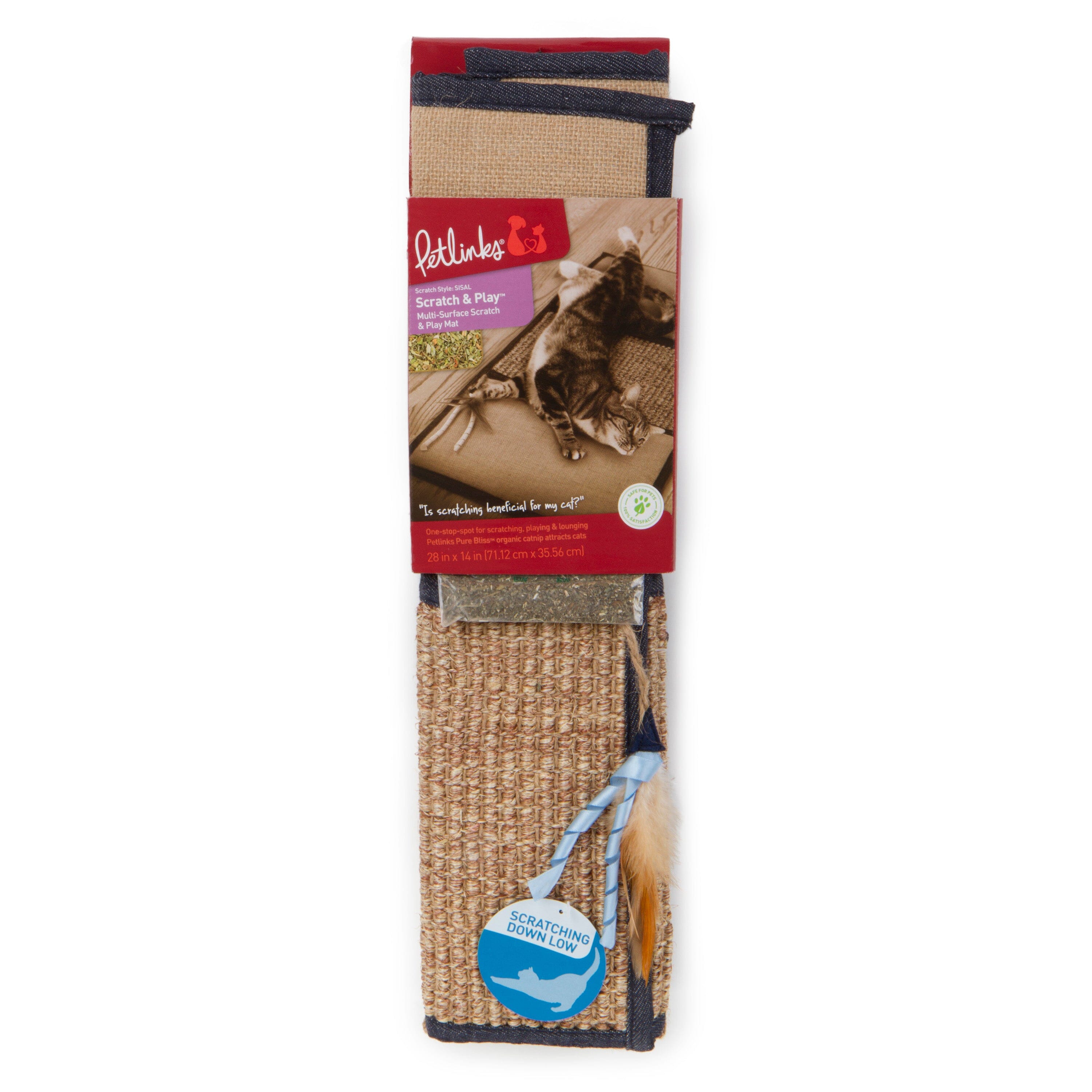 Petlinks Scratch & Play Mat Denim Cat Scratcher  