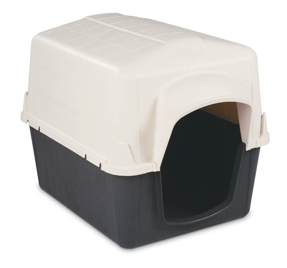 Petmate Barnhome III Dog House Bleached Linen/Black - Medium  