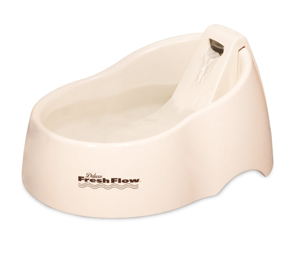 Petmate Deluxe Fresh Flow Fountain For Cats Bleached Linen - Medium  