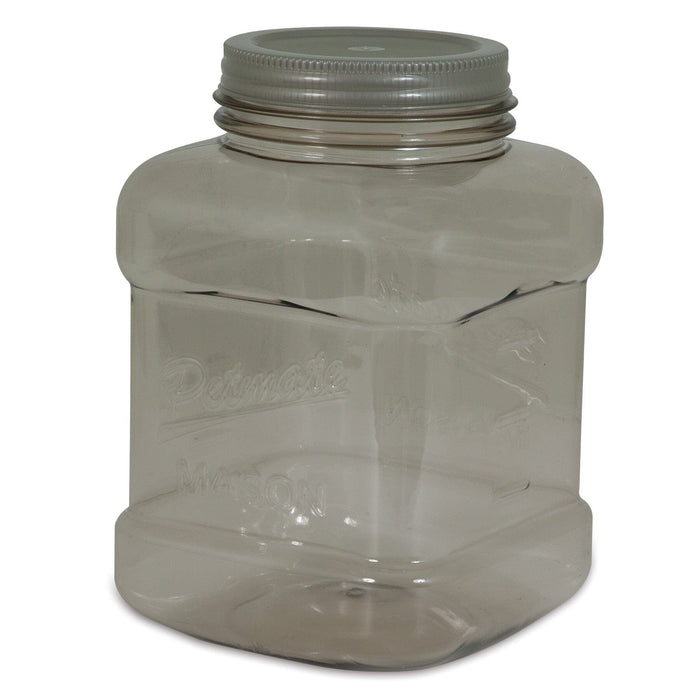 Petmate Mason Style Pet Treat Jar Silver - One Size