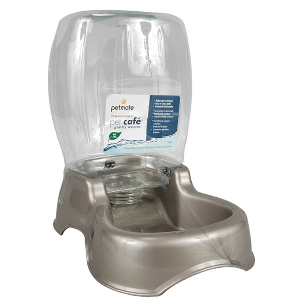 Petmate Pet Cafe Waterer Pearl Tan - Small  