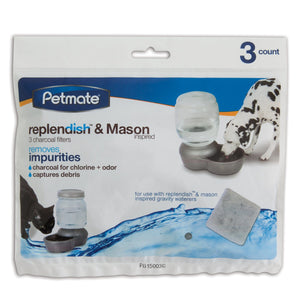 Petmate Replendish Charcoal Filter Tray Grey - 3 Pack