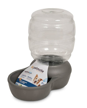Petmate Replendish Water With Microban Mason - Silver - Medium