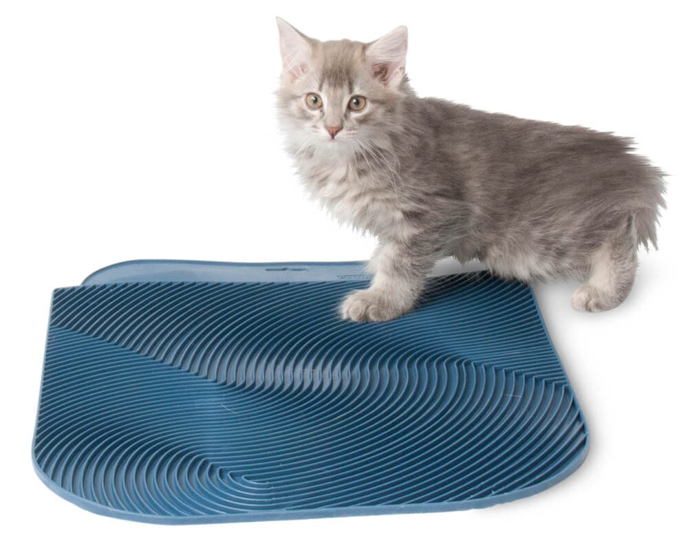 Petmate Rubberized Cat Litter Mat Assorted - One Size  