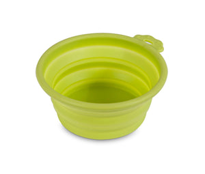 Petmate Silicone Round Travel Pet Bowl Go Go Green - Small