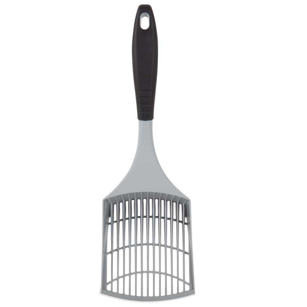 Petmate Simple Sifting Cat Litter Scoop Grey, Black - Standard  