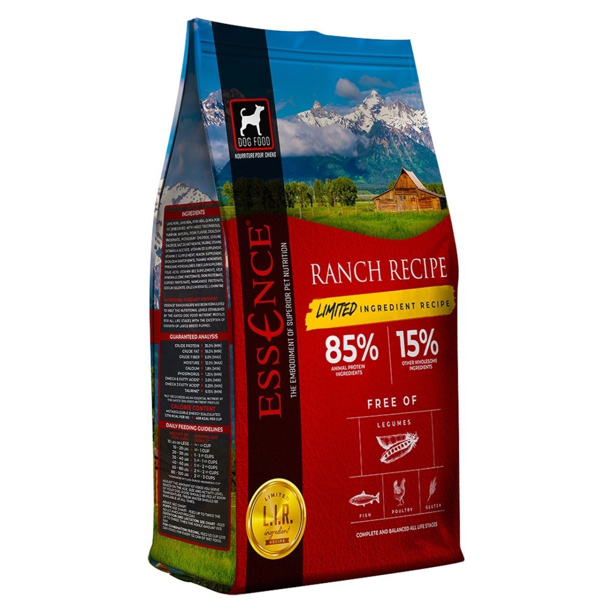 Pets Global Essence LIR Ranch Recipe Dry Dog Food - 12.5 lb Bag  