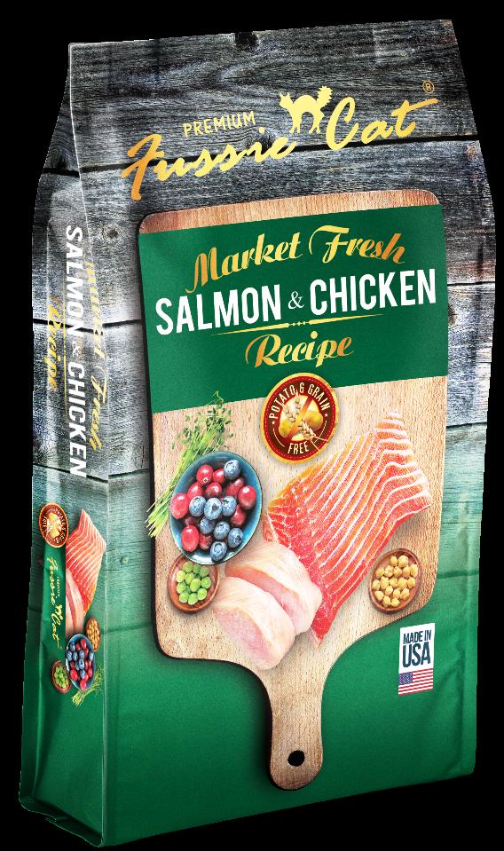 Pets Global Fussie Cat Market Fresh Salmon & Chicken Formula Dry Cat Food - 10 lb Bag  