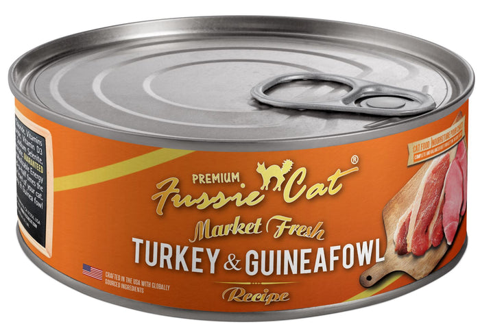 Pets Global Fussie Cat Turkey & Guineafowl Market Fresh Canned Cat Food - 5.5 Oz - Case...