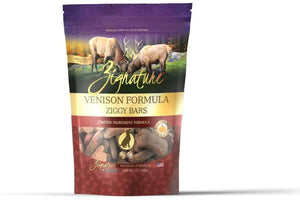 Pets Global Grain-Free Ziggy Bars Zignature Venison Formula Biscuit Dog Treats - 12 oz Bag