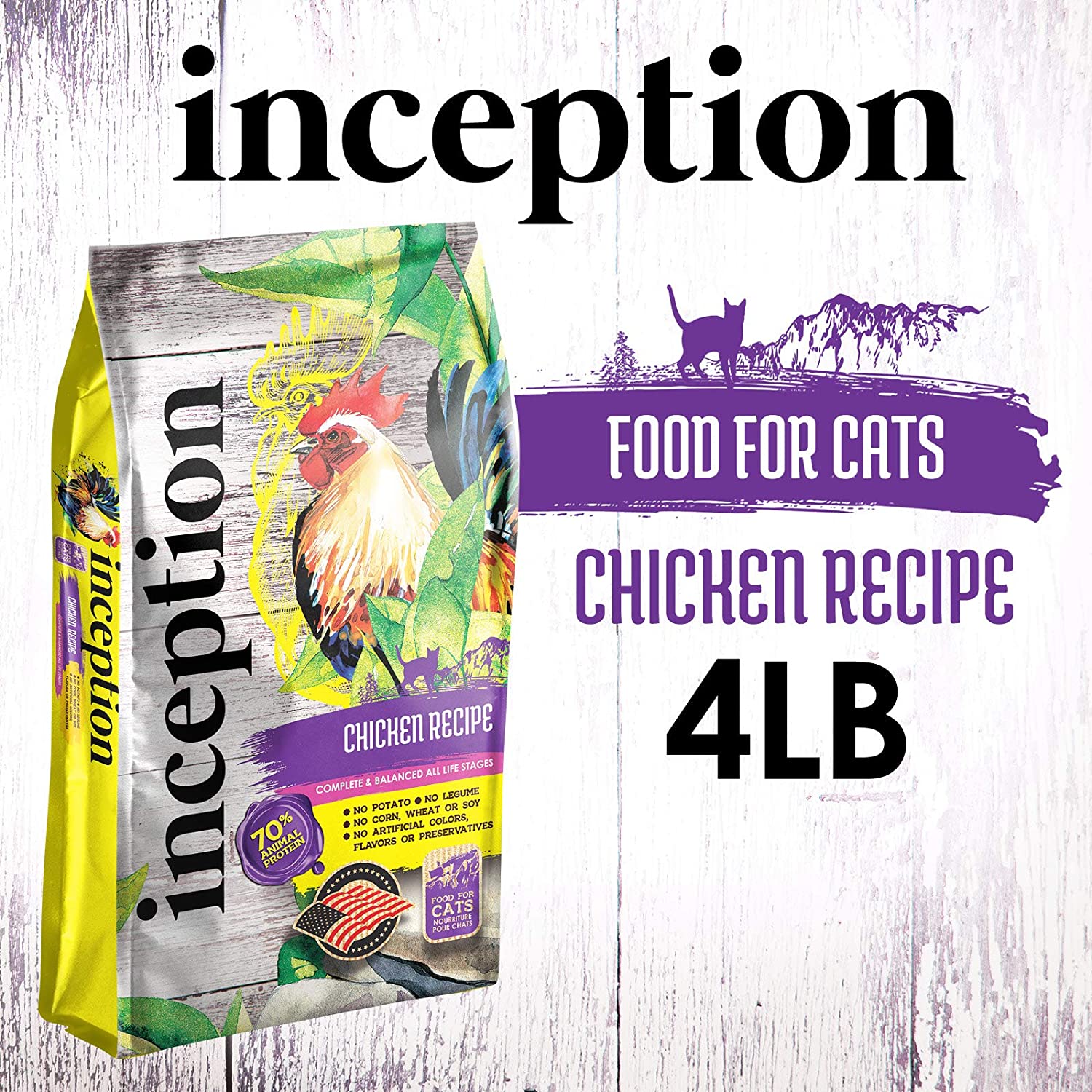 Pets Global Inception Cat Food Chicken Recipe Dry Cat Food - 13.5 lb Bag  