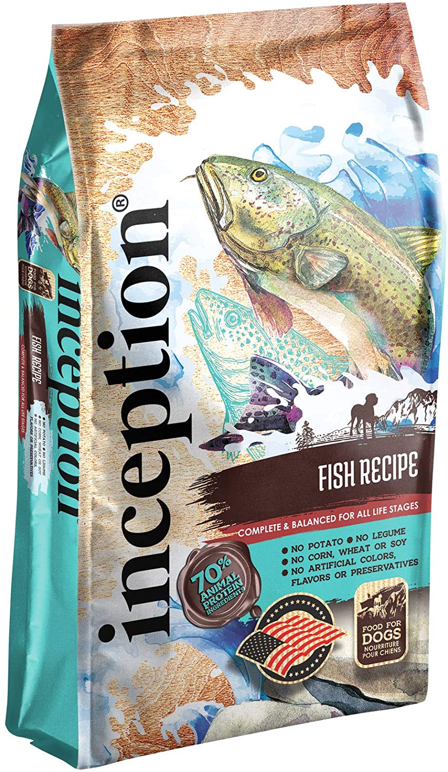 Pets Global Inception Dog Food  Fish Recipe Dry Dog Food - 13.5 lb Bag  