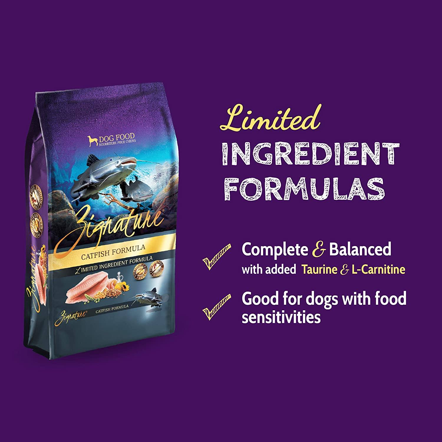 Pets Global Zignature Catfish Formula Dry Dog Food - 12.5 lb Bag  