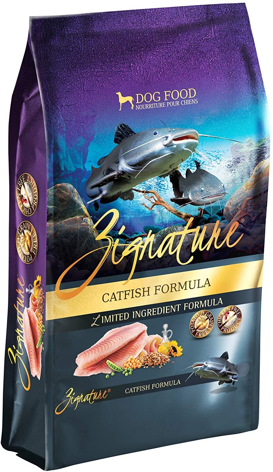 Pets Global Zignature Catfish Formula Dry Dog Food - 25 lb Bag  