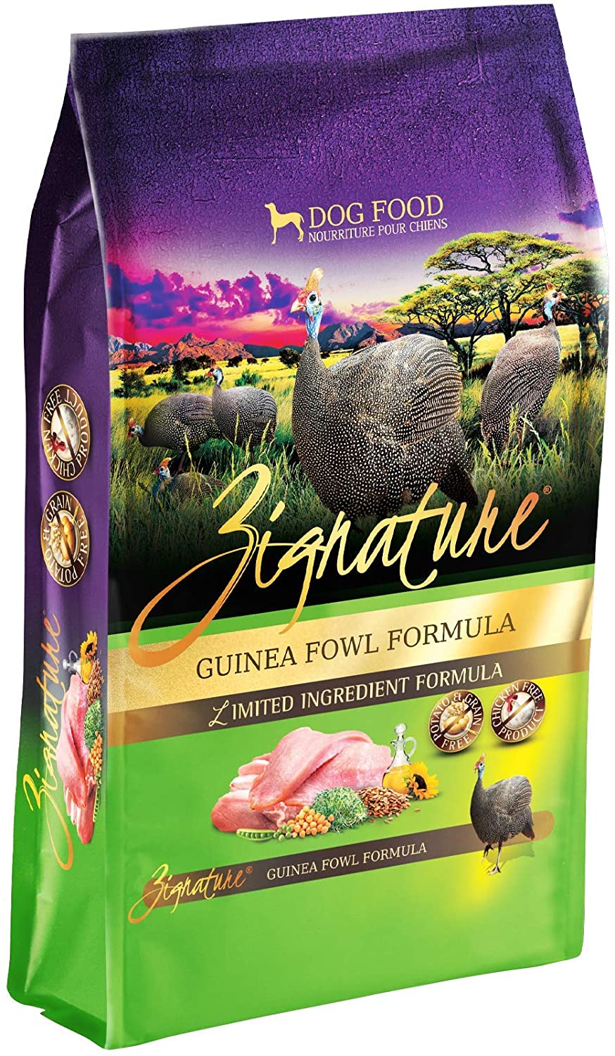 Pets Global Zignature Guinea Fowl Formula Dry Dog Food - 12.5 lb Bag  