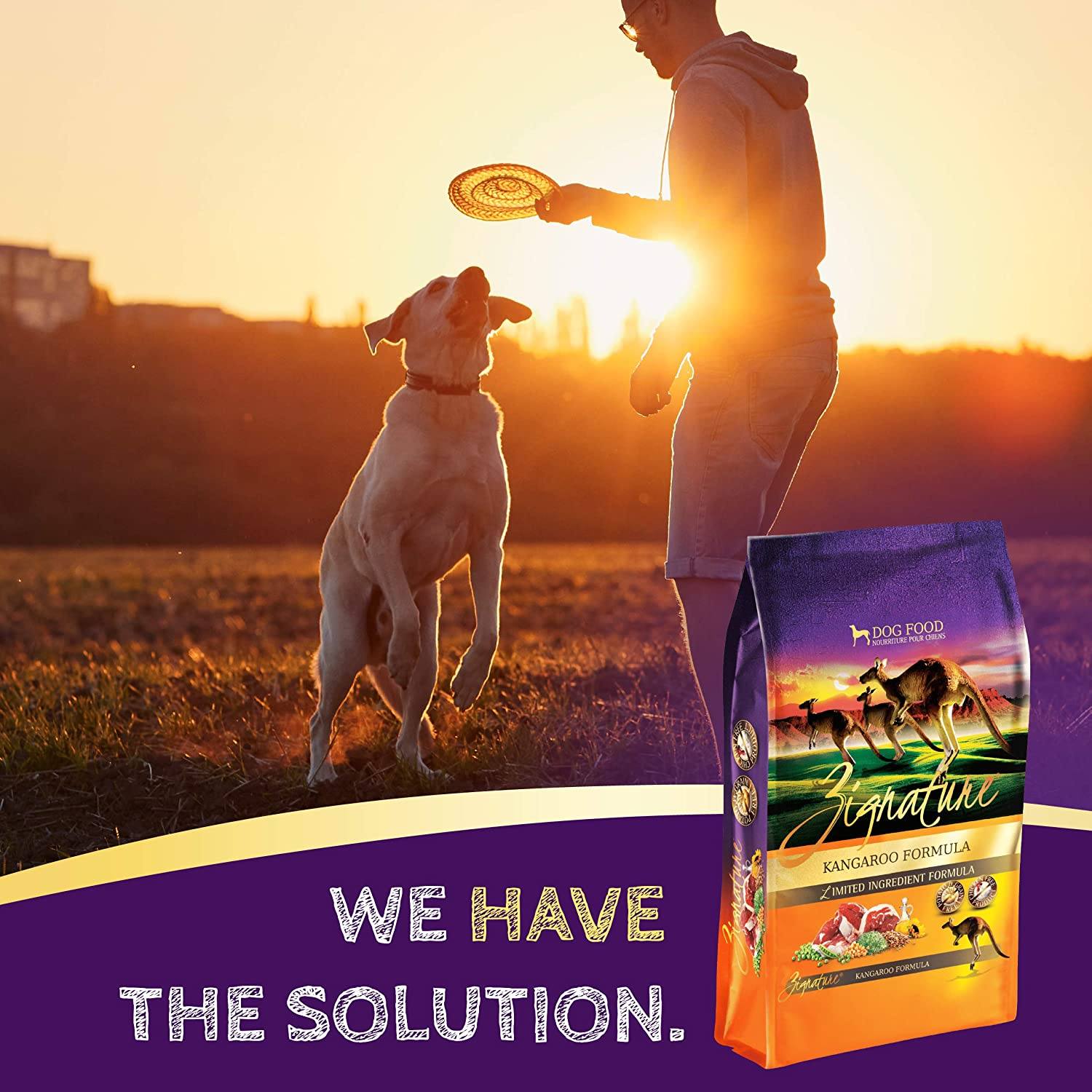 Pets Global Zignature Kangaroo Formula Dry Dog Food - 25 lb Bag  