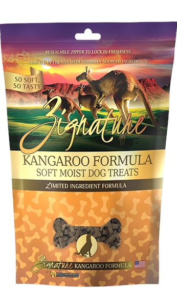 Pets Global Zignature Kangaroo Soft Moist Treats For Dog - 4 Oz  