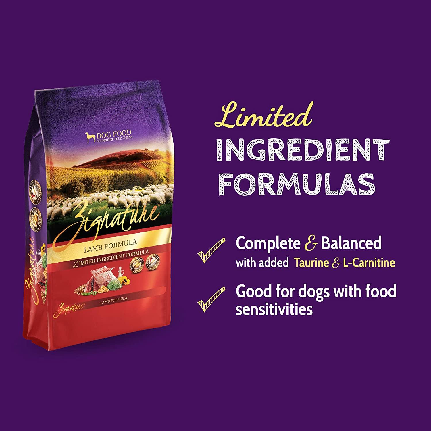 Pets Global Zignature Lamb Formula Dry Dog Food - 12.5 lb Bag  