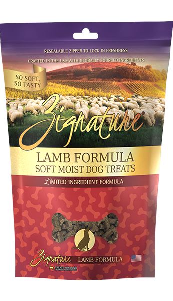 Pets Global Zignature Lamb Soft Moist Treats For Dog - 4 Oz  