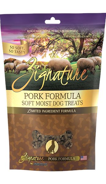 Pets Global Zignature Pork Soft Moist Treats For Dog - 4 Oz