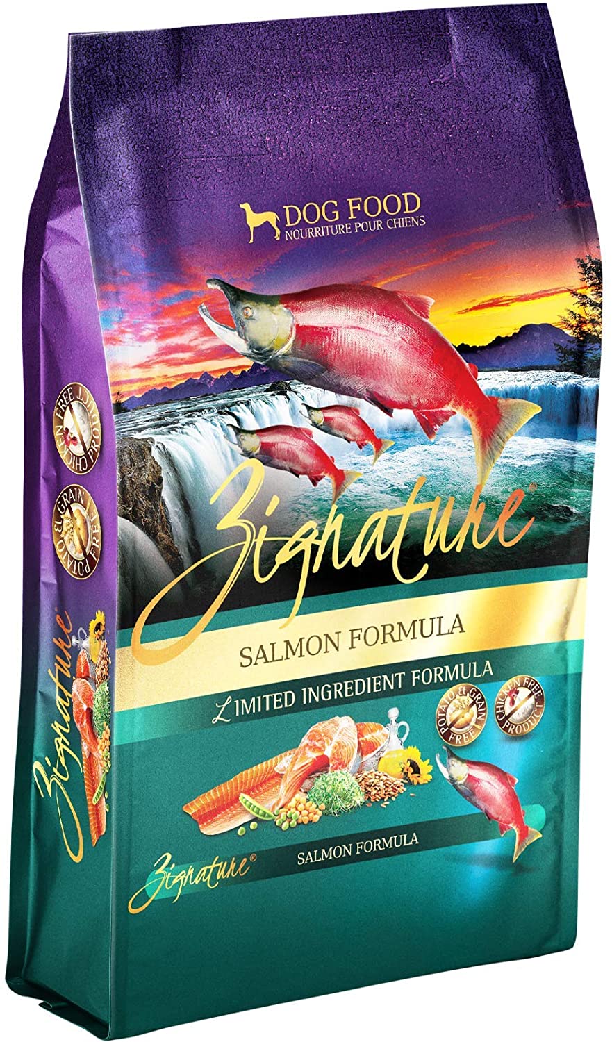 Pets Global Zignature Salmon Formula Dry Dog Food - 12.5 lb Bag  