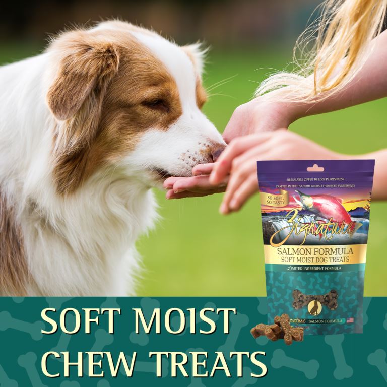 Pets Global Zignature Salmon Soft Moist Treats For Dog - 4 Oz  