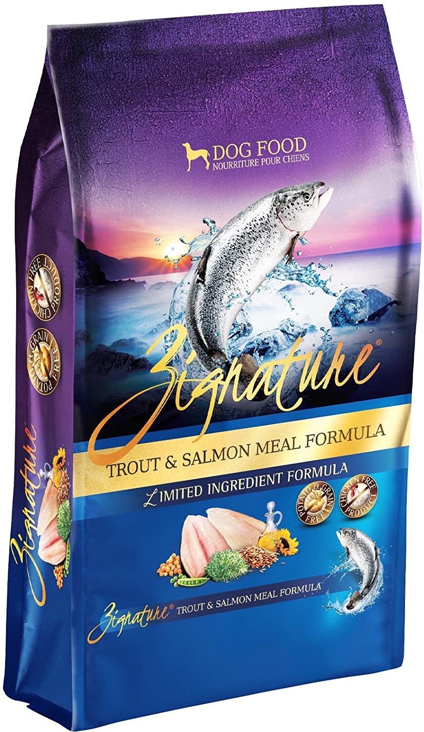 Pets Global Zignature Trout & Salmon Meal Formula Dry Dog Food - 12.5 lb Bag  