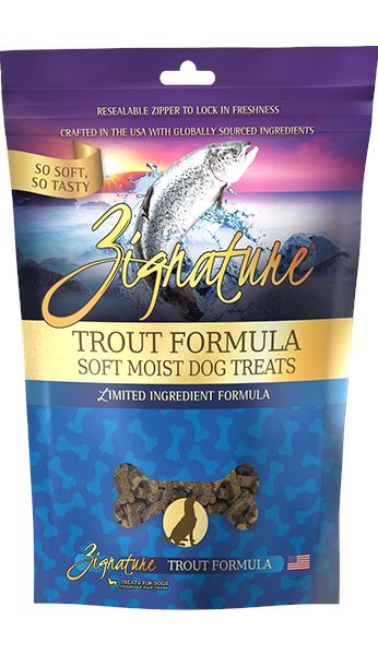 Pets Global Zignature Trout Soft Moist Treats For Dog - 4 Oz  